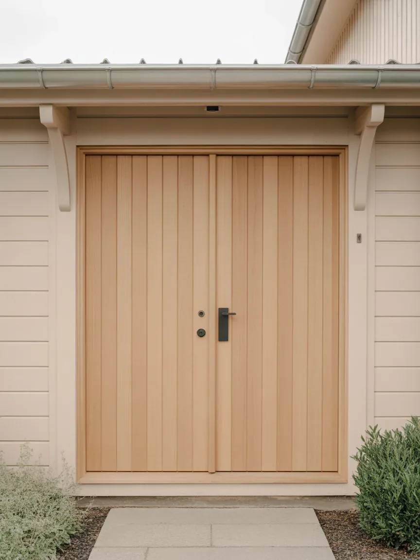 18. Scandinavian Natural Oak Double Doors 18. Scandinavian Natural Oak Double Doors