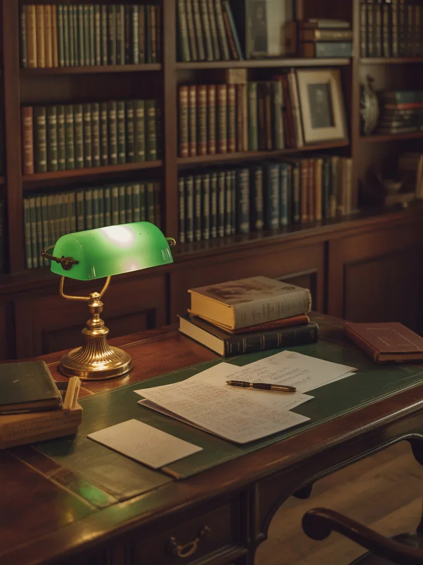 3. Scholarly Study With Antique Charm 3. Scholarly Study With Antique Charm