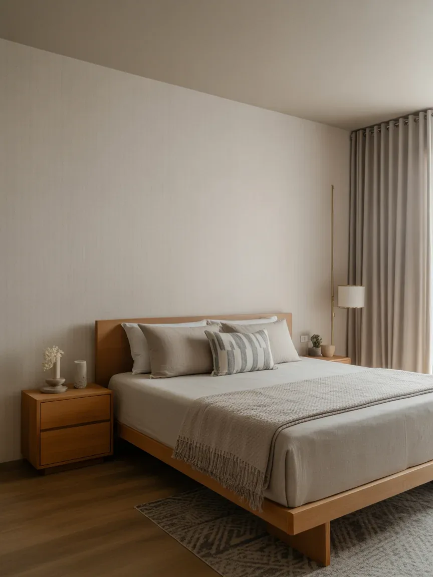 15. Serene Japandi Style With Subtle Textures 15. Serene Japandi Style With Subtle Textures
