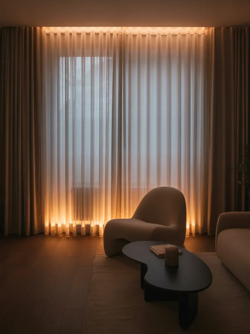 3. Sheer Layers With Hidden Lighting 3. Sheer Layers With Hidden Lighting