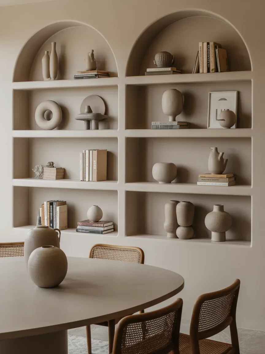 11. Shelf Styling With Monochromatic Decor 11. Shelf Styling With Monochromatic Decor