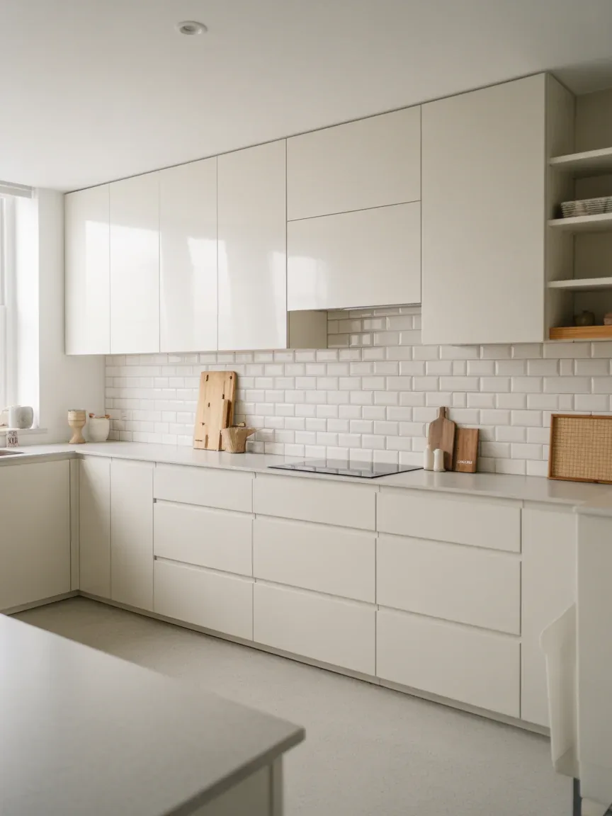 1. Sleek Minimalist White-On-White Haven 1. Sleek Minimalist White-On-White Haven