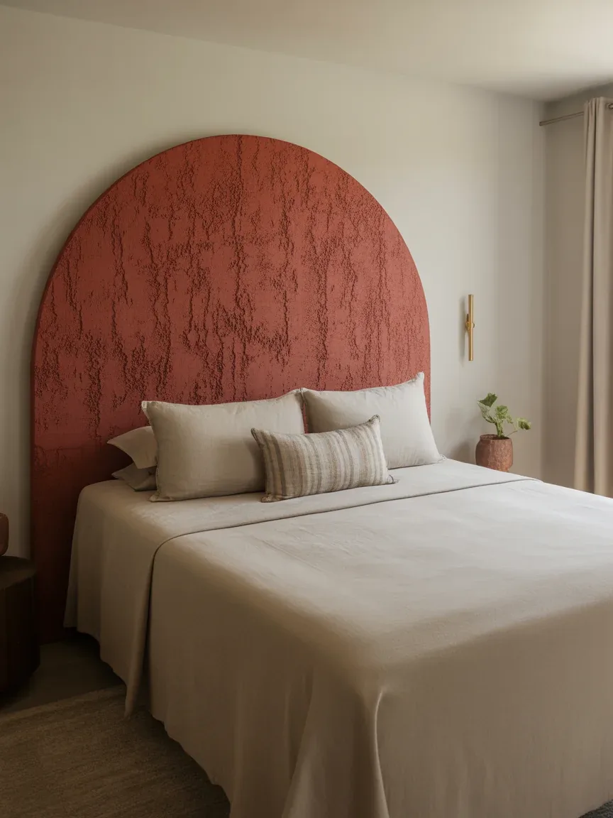 22. Small Bedroom With Statement Headboard 22. Small Bedroom With Statement Headboard