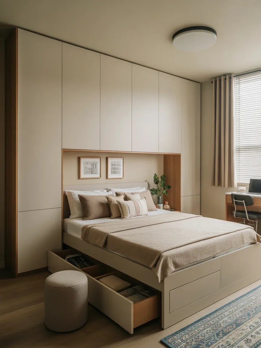 4. Smart Storage Bedroom With Hidden Compartments 4. Smart Storage Bedroom With Hidden Compartments