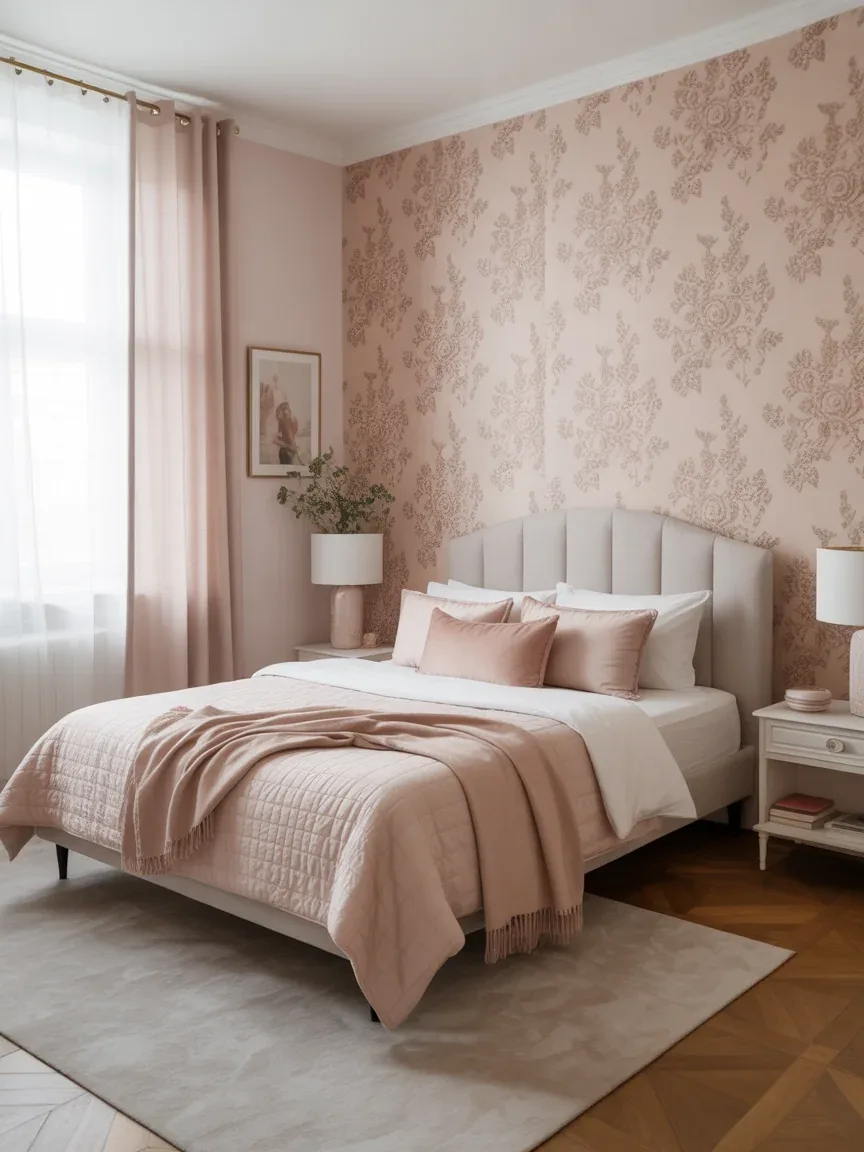 10. Soft Feminine Charm With Blush Floral Prints 10. Soft Feminine Charm With Blush Floral Prints