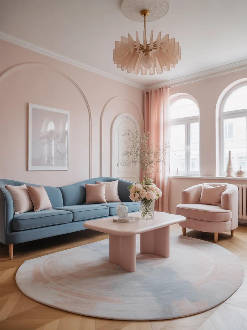 9. Soft Feminine With Blush Accents