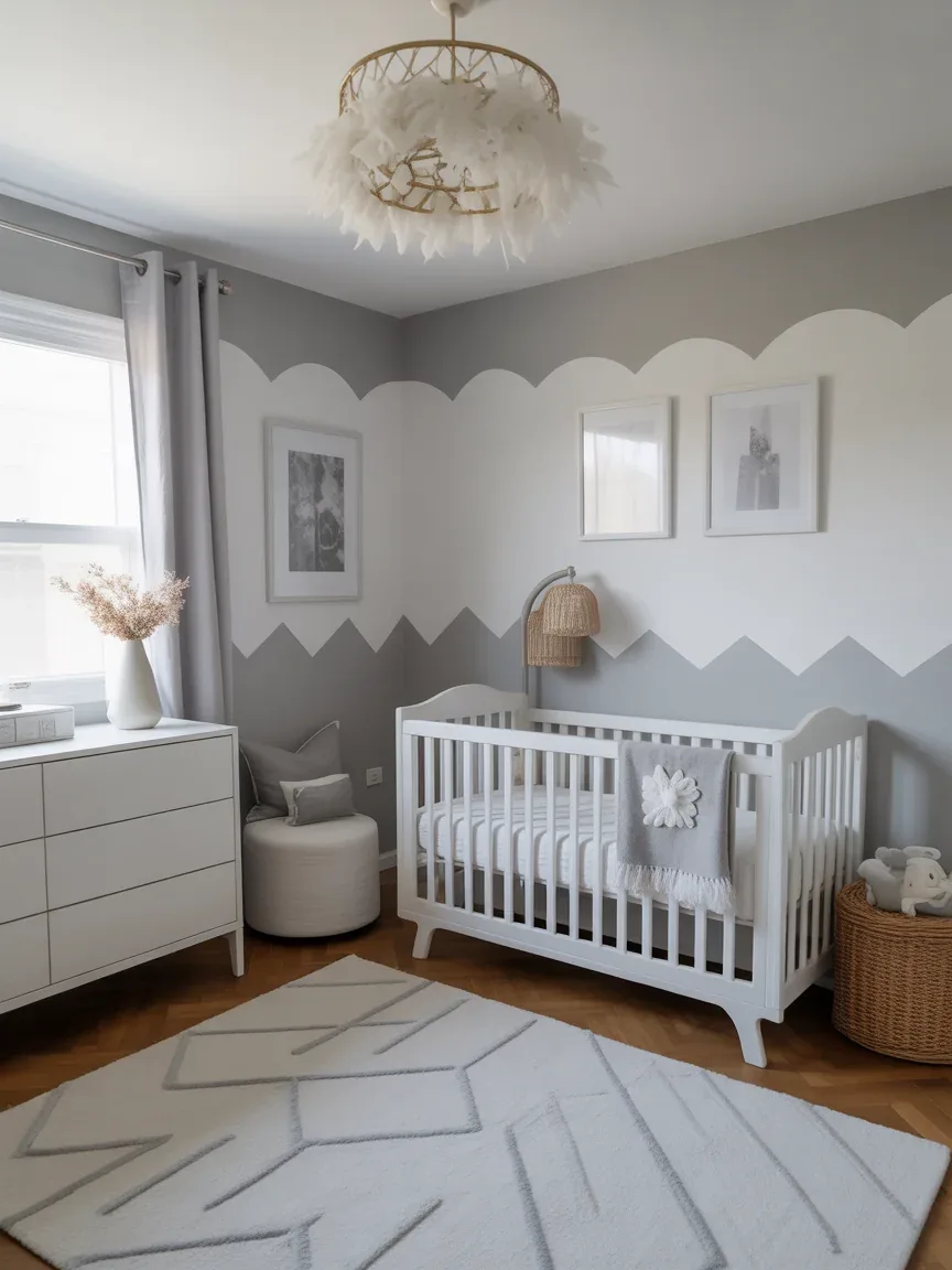 19. Soft Gray and White Serenity Space 19. Soft Gray and White Serenity Space