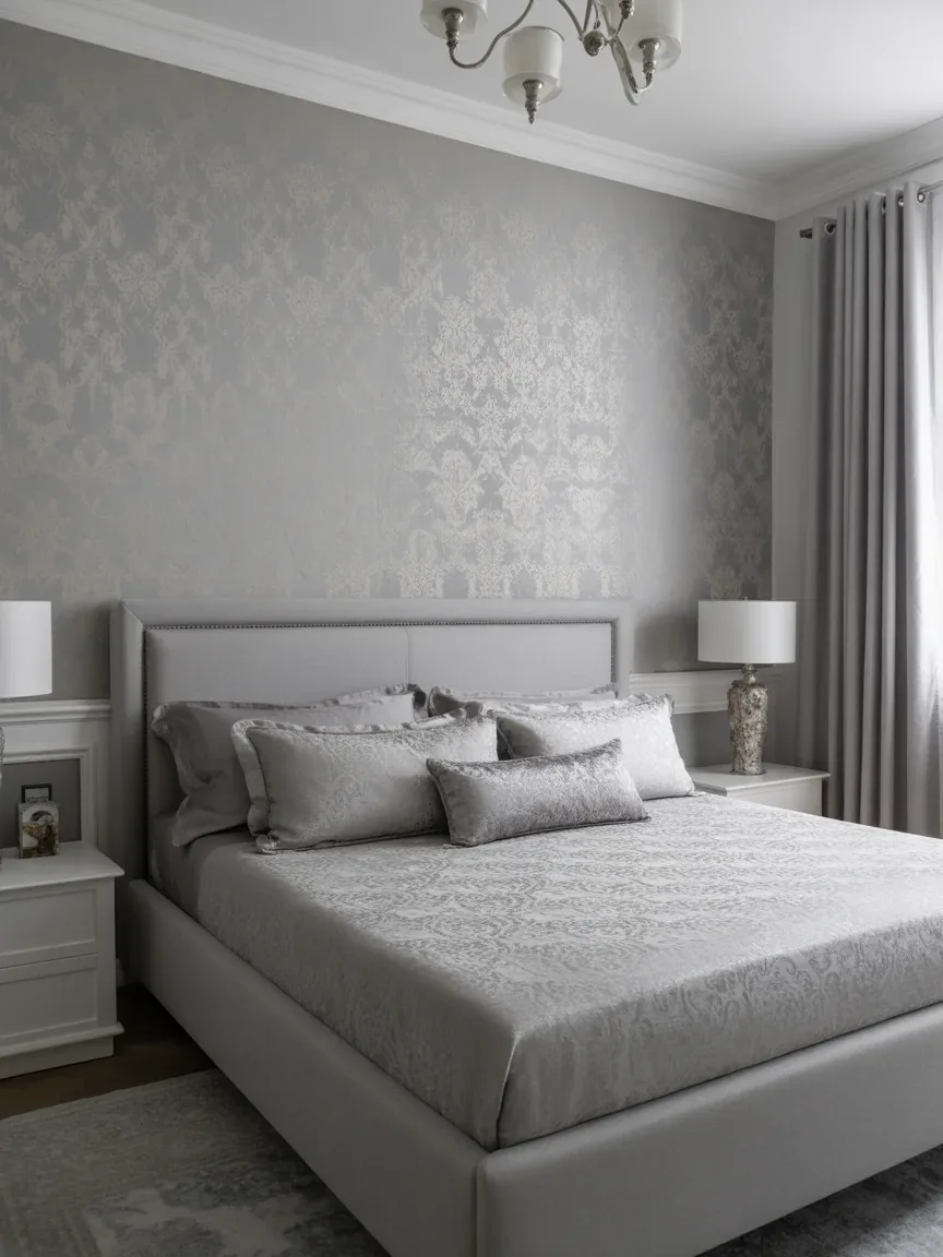 16. Soft Gray Damask Elegance 16. Soft Gray Damask Elegance