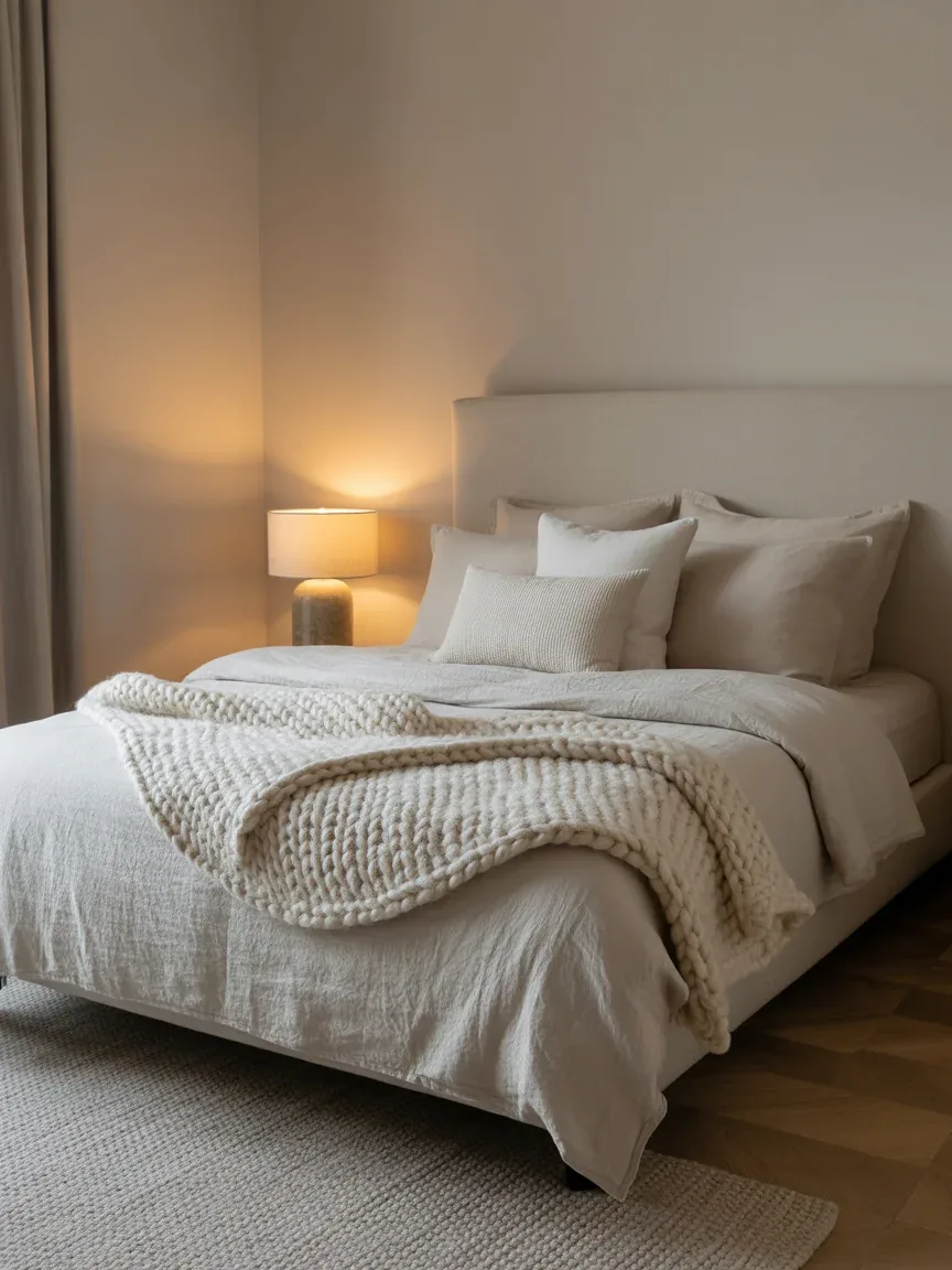 1. Soft Neutral Haven With Layered Textures 1. Soft Neutral Haven With Layered Textures