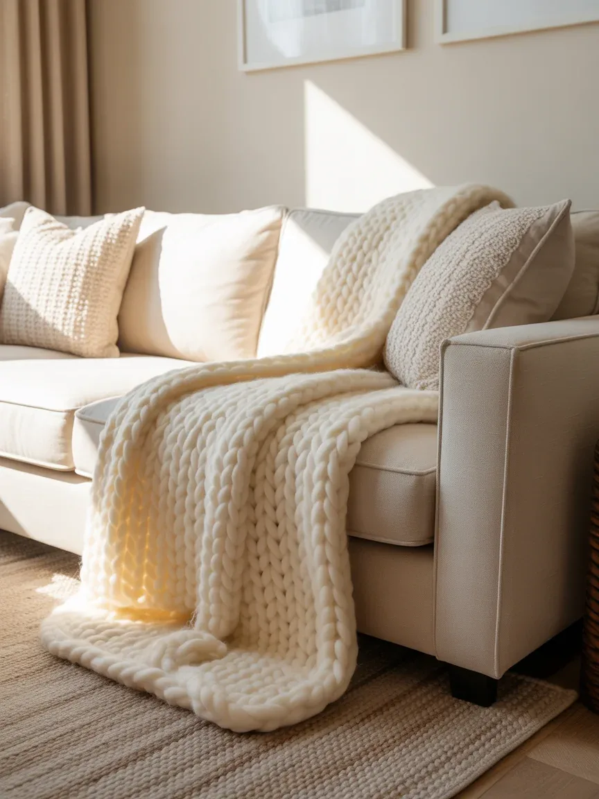 1. Soft Neutral Sanctuary With Layered Textures 1. Soft Neutral Sanctuary With Layered Textures