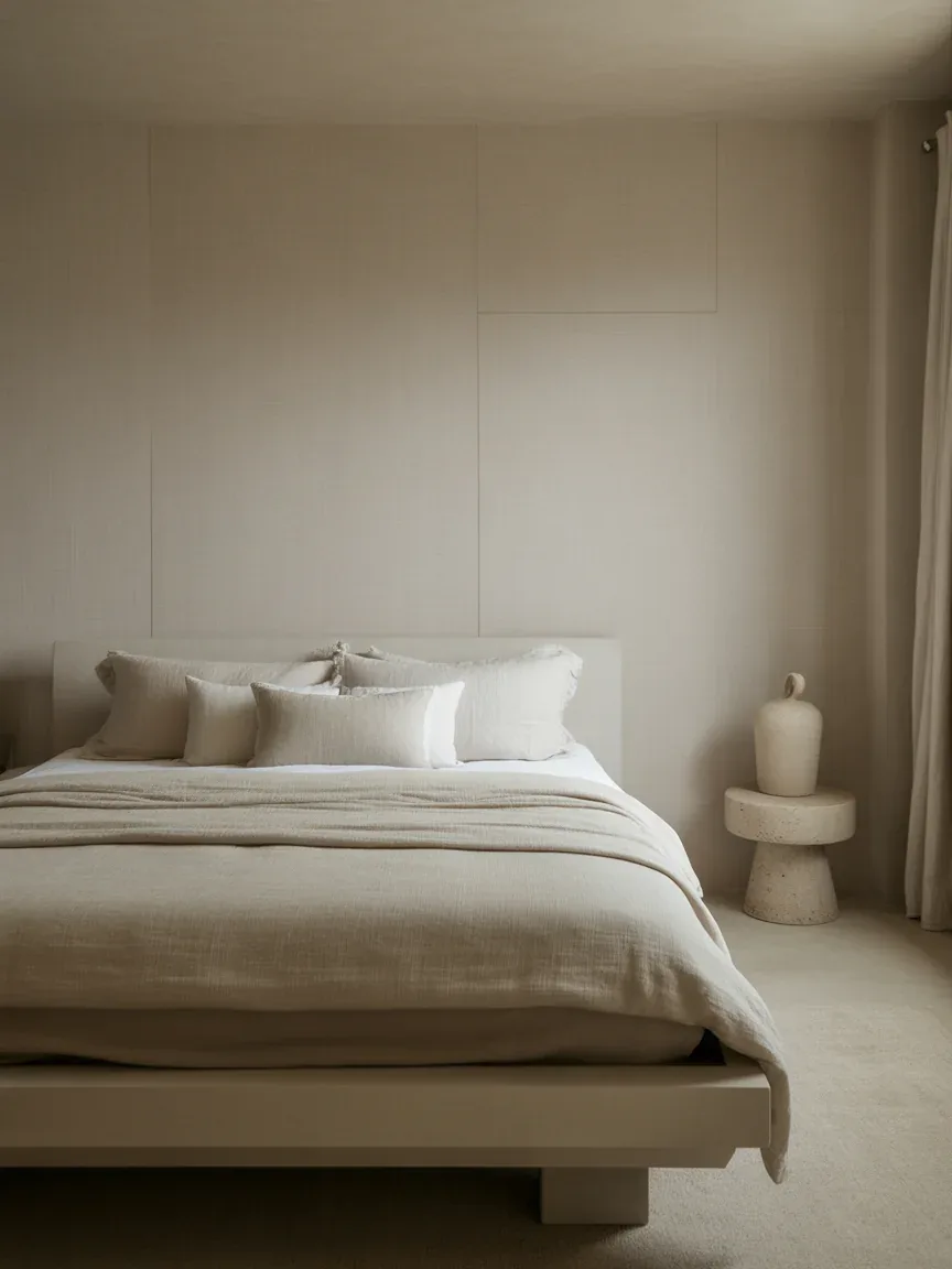 2. Soft Neutral Texture With Linen-Inspired Wallpaper 2. Soft Neutral Texture With Linen-Inspired Wallpaper