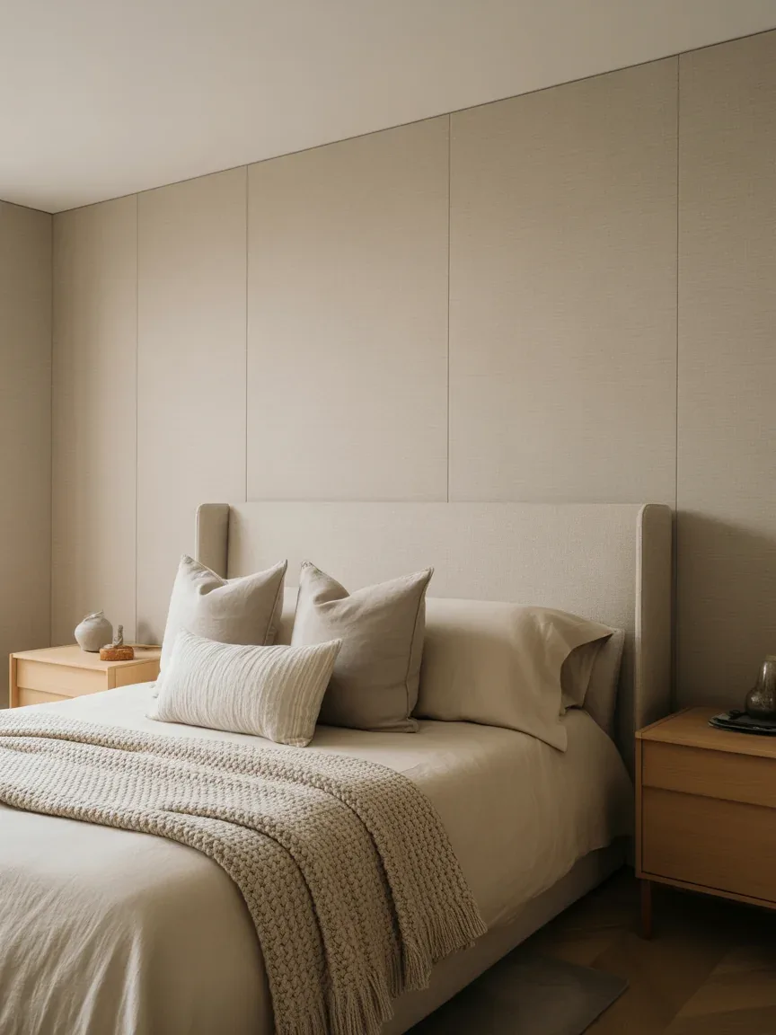 1. Soft Neutral Textured Linen Walls 1. Soft Neutral Textured Linen Walls