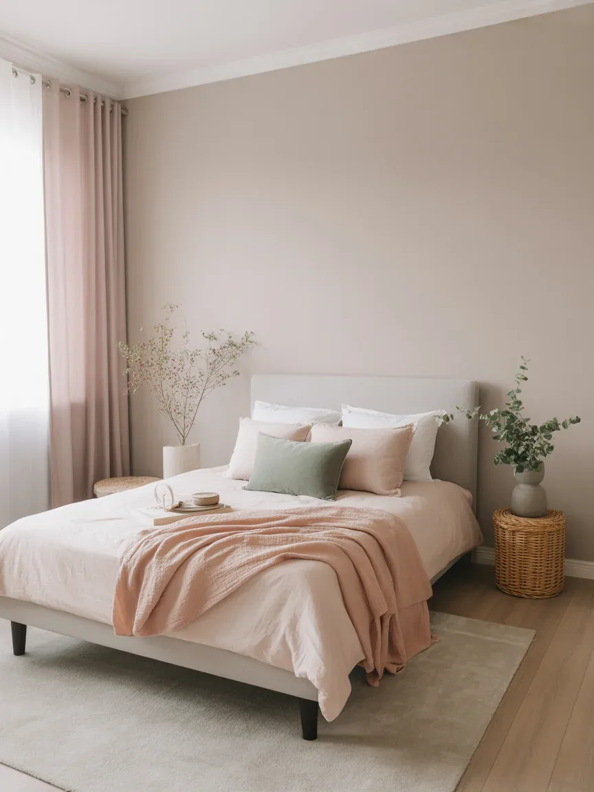 15. Soft Pastel Modern With Cozy Details 15. Soft Pastel Modern With Cozy Details