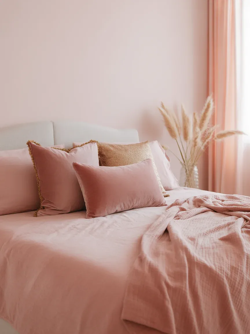 10. Soft Pink Warm Cozy Bedroom 10. Soft Pink Warm Cozy Bedroom