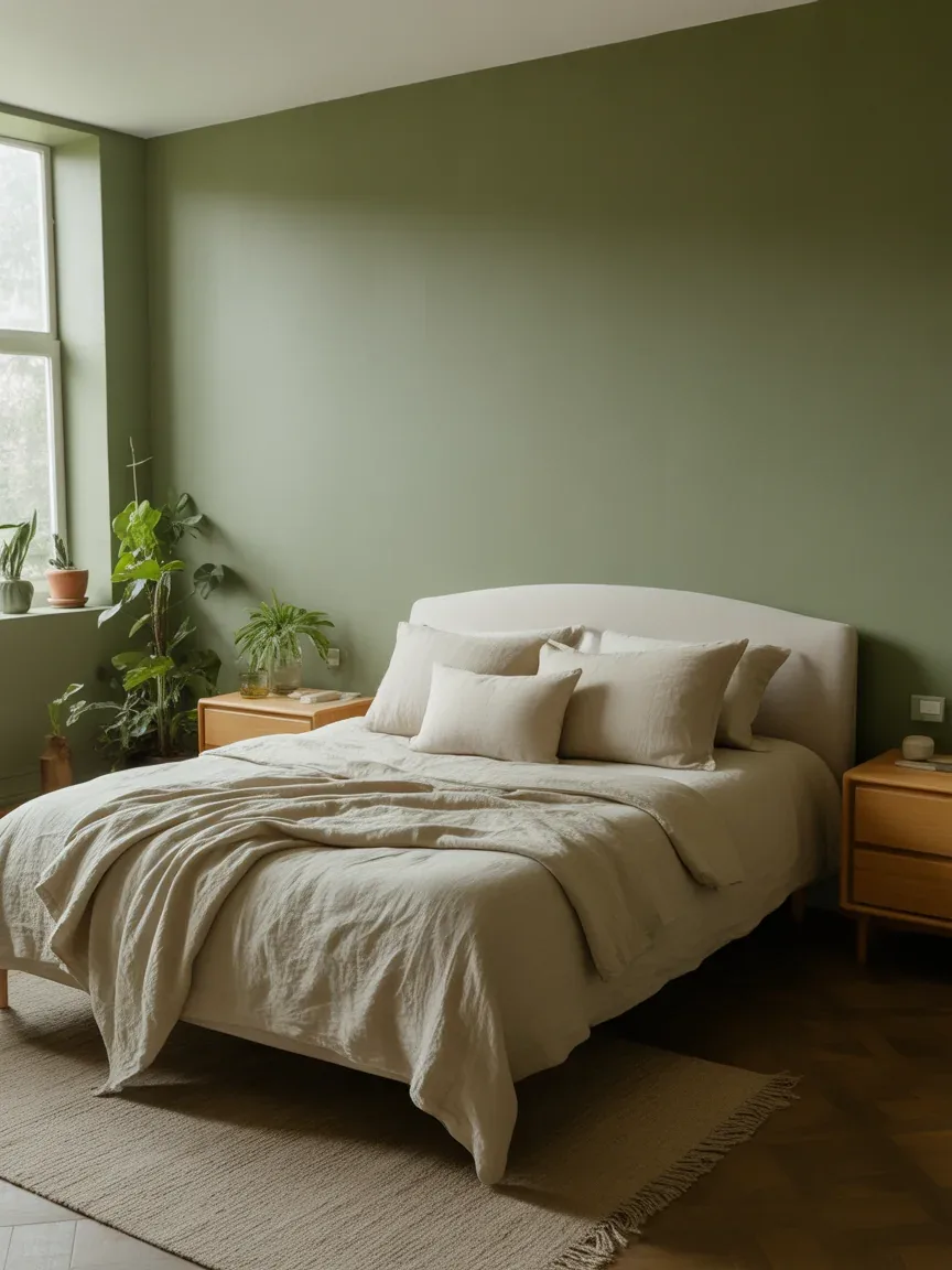 1. Soft Sage Green and Warm White Retreat 1. Soft Sage Green and Warm White Retreat