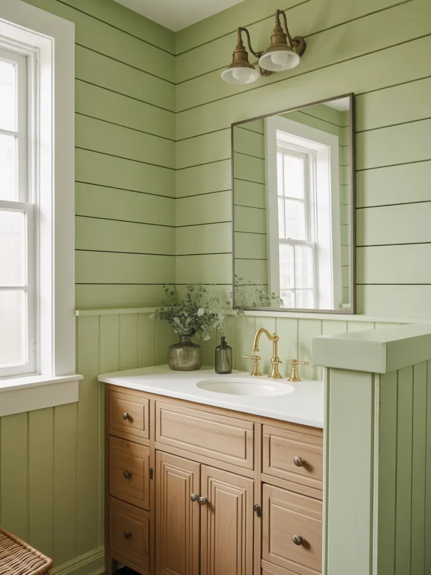 9. Soft Sage Green Farmhouse Retreat 9. Soft Sage Green Farmhouse Retreat