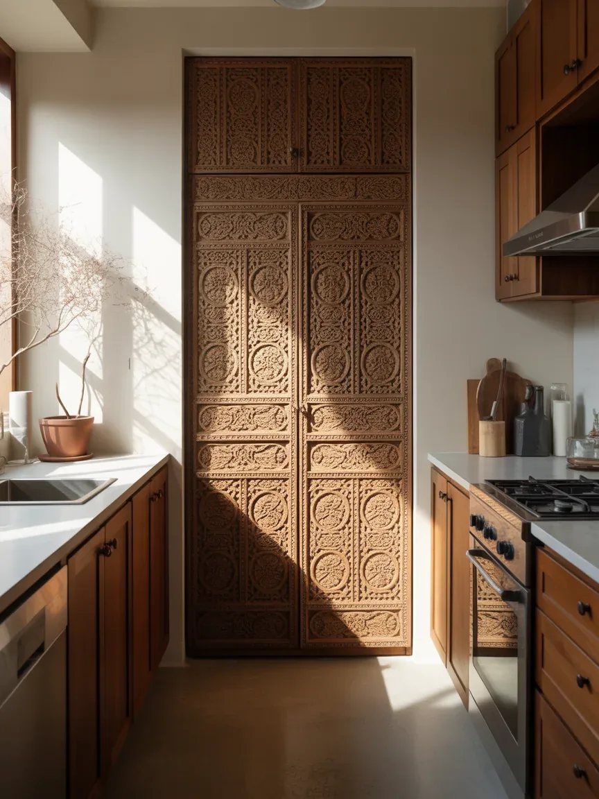 23. Statement Carved Wood Door 23. Statement Carved Wood Door