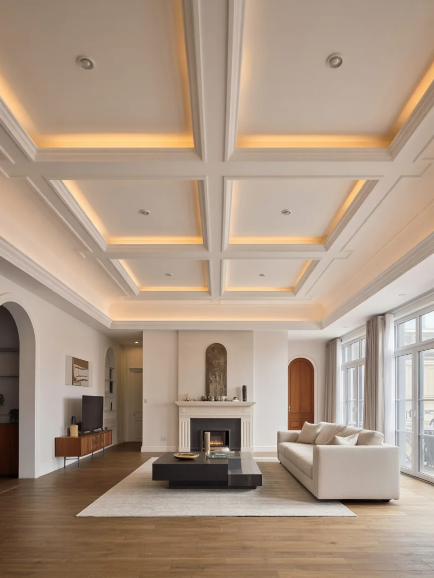 17. Statement Ceiling Design That Pops