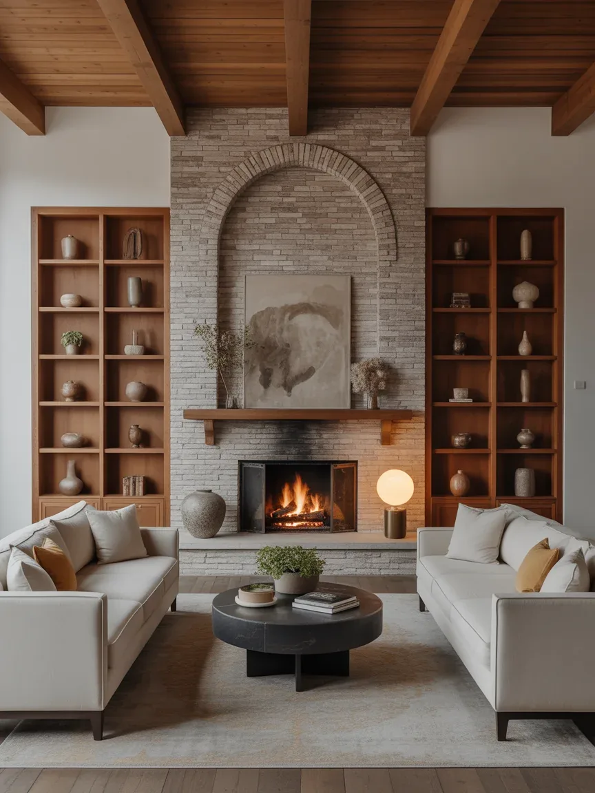3. Statement Fireplace Lounge 3. Statement Fireplace Lounge