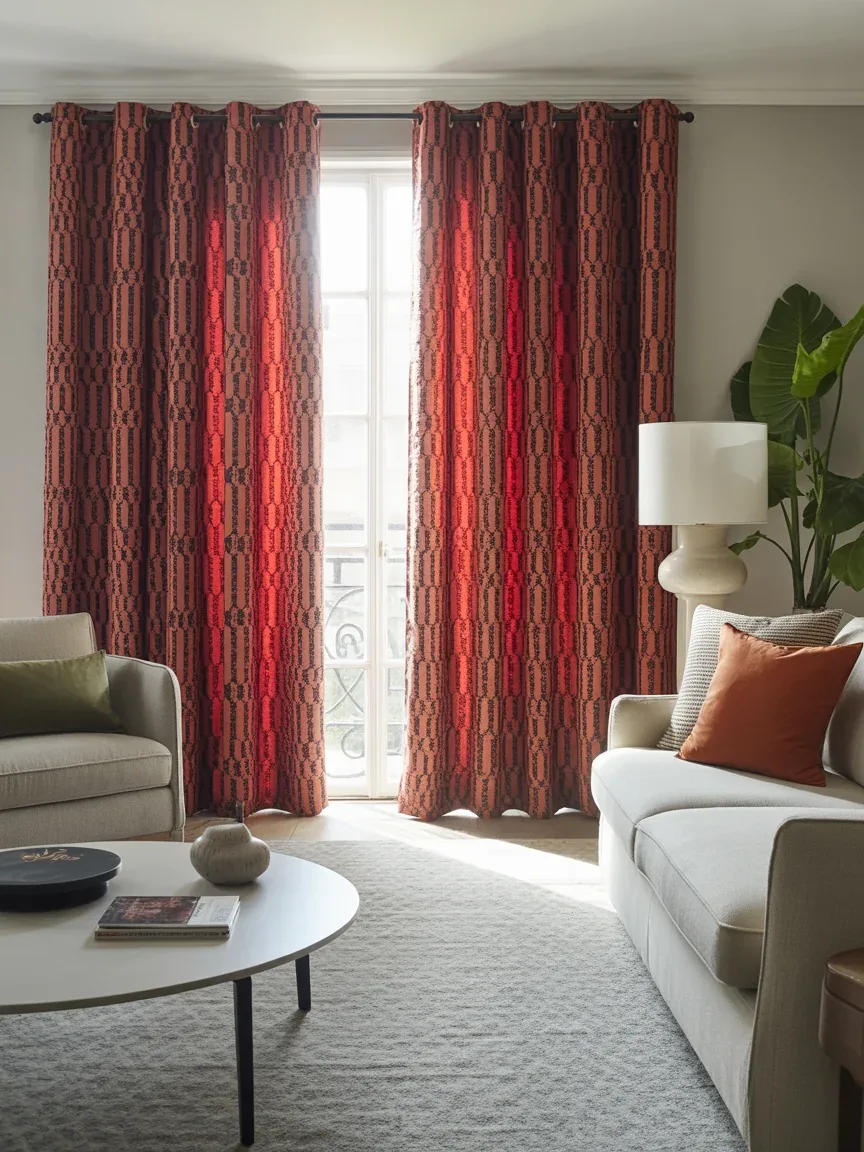 11. Statement Pattern Curtains As Focal Point 11. Statement Pattern Curtains As Focal Point