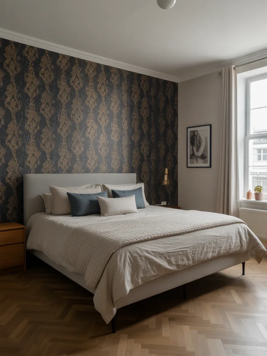 16. Statement Wall Small Bedroom 16. Statement Wall Small Bedroom