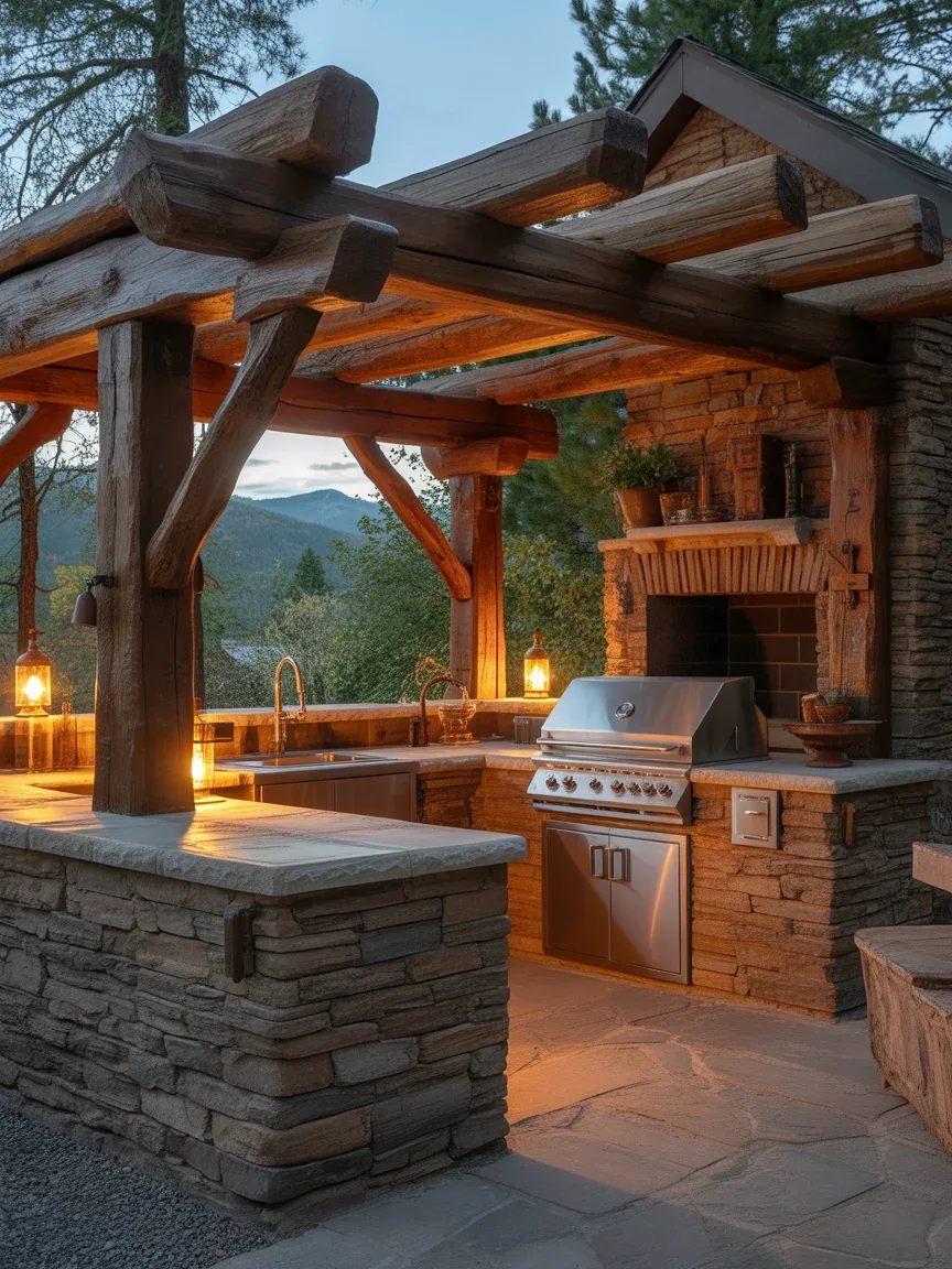 12. Stone Lodge Mountain Retreat Kitchen 12. Stone Lodge Mountain Retreat Kitchen