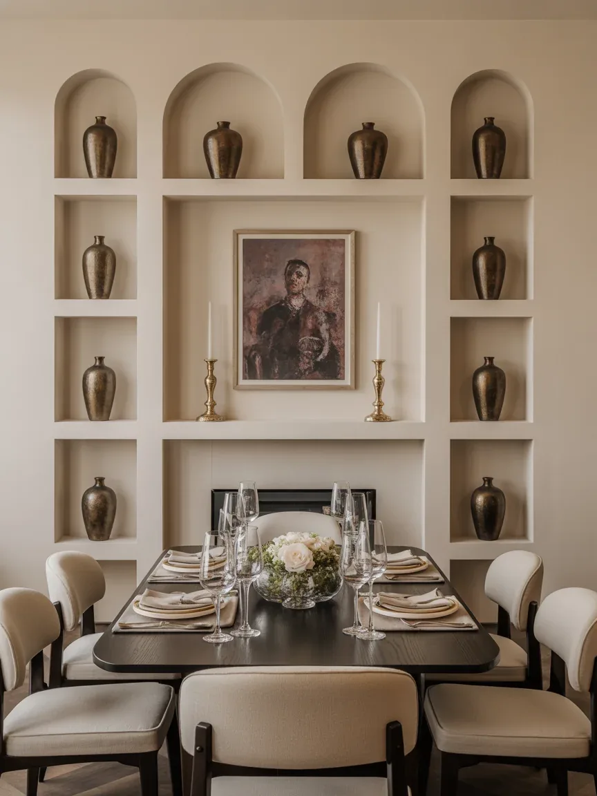 18. Symmetrical Shelf Styling For Formal Spaces 18. Symmetrical Shelf Styling For Formal Spaces