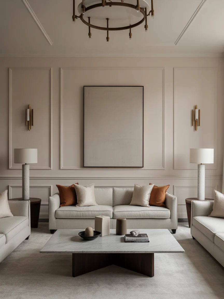 2. Tailored Elegance With Modern Lines