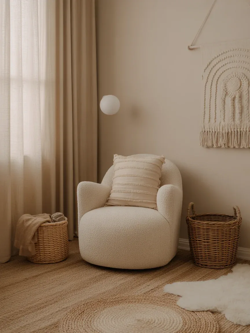 14. Textured Neutral Nursery With Layers 14. Textured Neutral Nursery With Layers