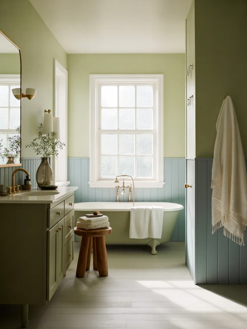 The Best Soft Green, Blue, and Neutral Bathroom Paints for Instant Calm That Designers Swear By
