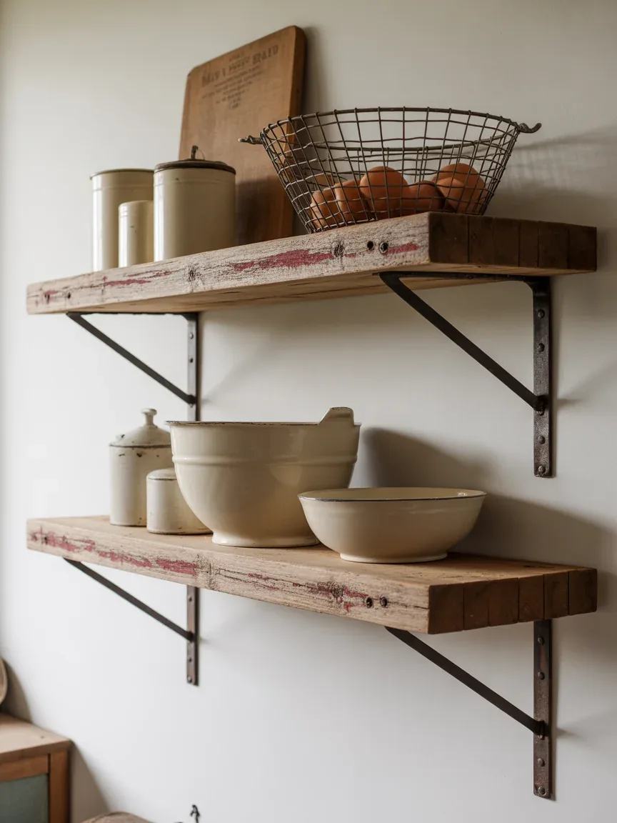 4. The Reclaimed Barnwood Weathered Shelf 4. The Reclaimed Barnwood Weathered Shelf