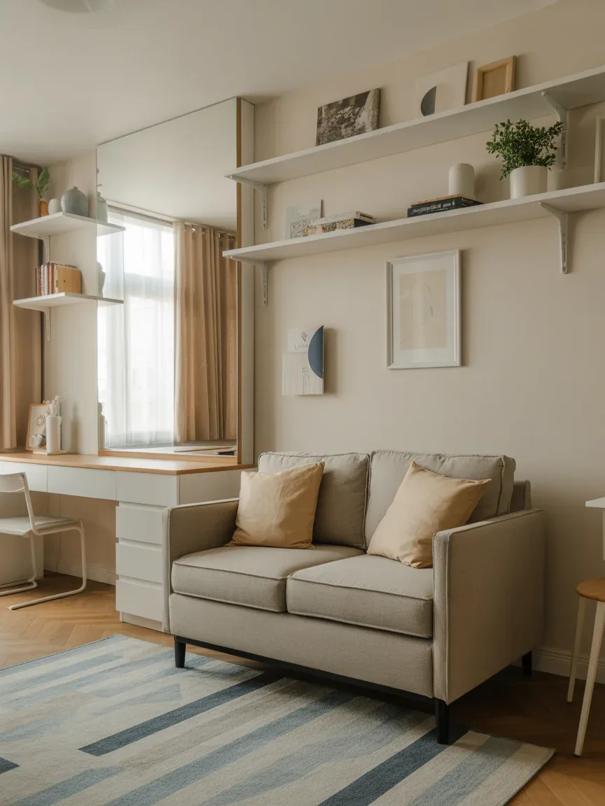8. Tiny Apartment Cozy Corner Setup 8. Tiny Apartment Cozy Corner Setup