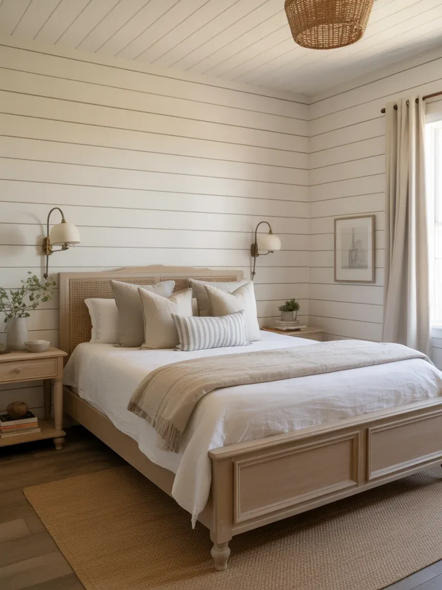 23. Tiny Coastal Farmhouse Guest Bedroom 23. Tiny Coastal Farmhouse Guest Bedroom