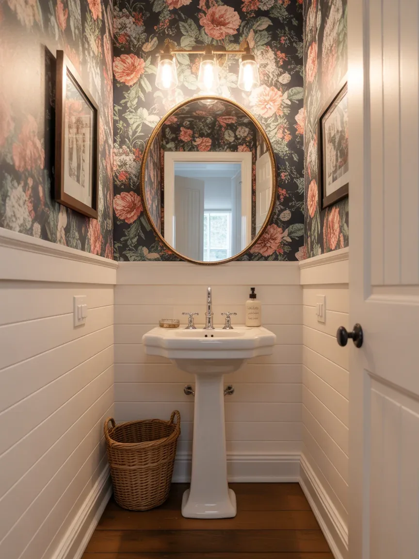 2. Tiny Farmhouse Powder Room With Big Personality 2. Tiny Farmhouse Powder Room With Big Personality