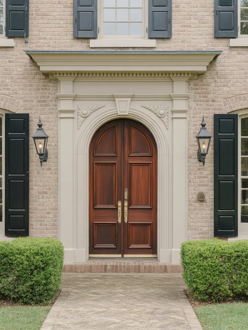 9. Traditional Mahogany Grand Entry Doors 9. Traditional Mahogany Grand Entry Doors