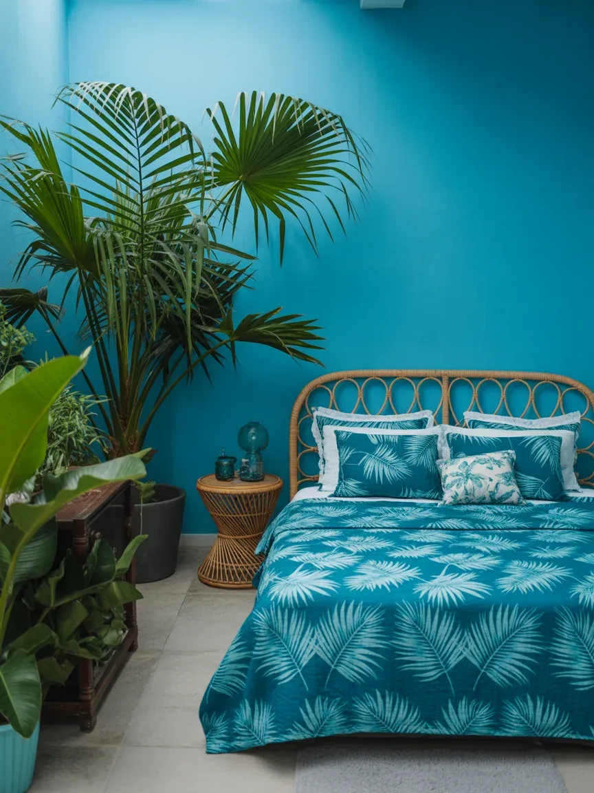 23. Tropical Blue Paradise Bedroom 23. Tropical Blue Paradise Bedroom