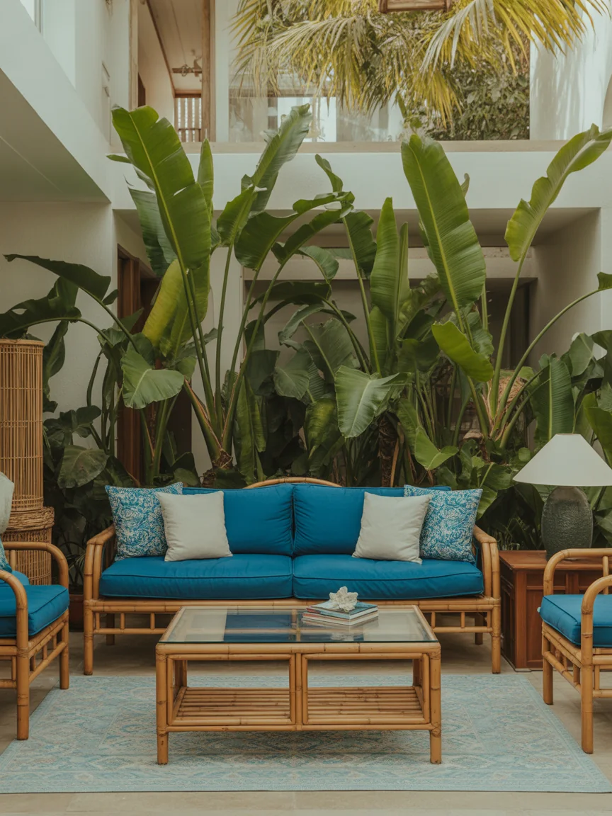 14. Tropical Vibes With Bold Greens