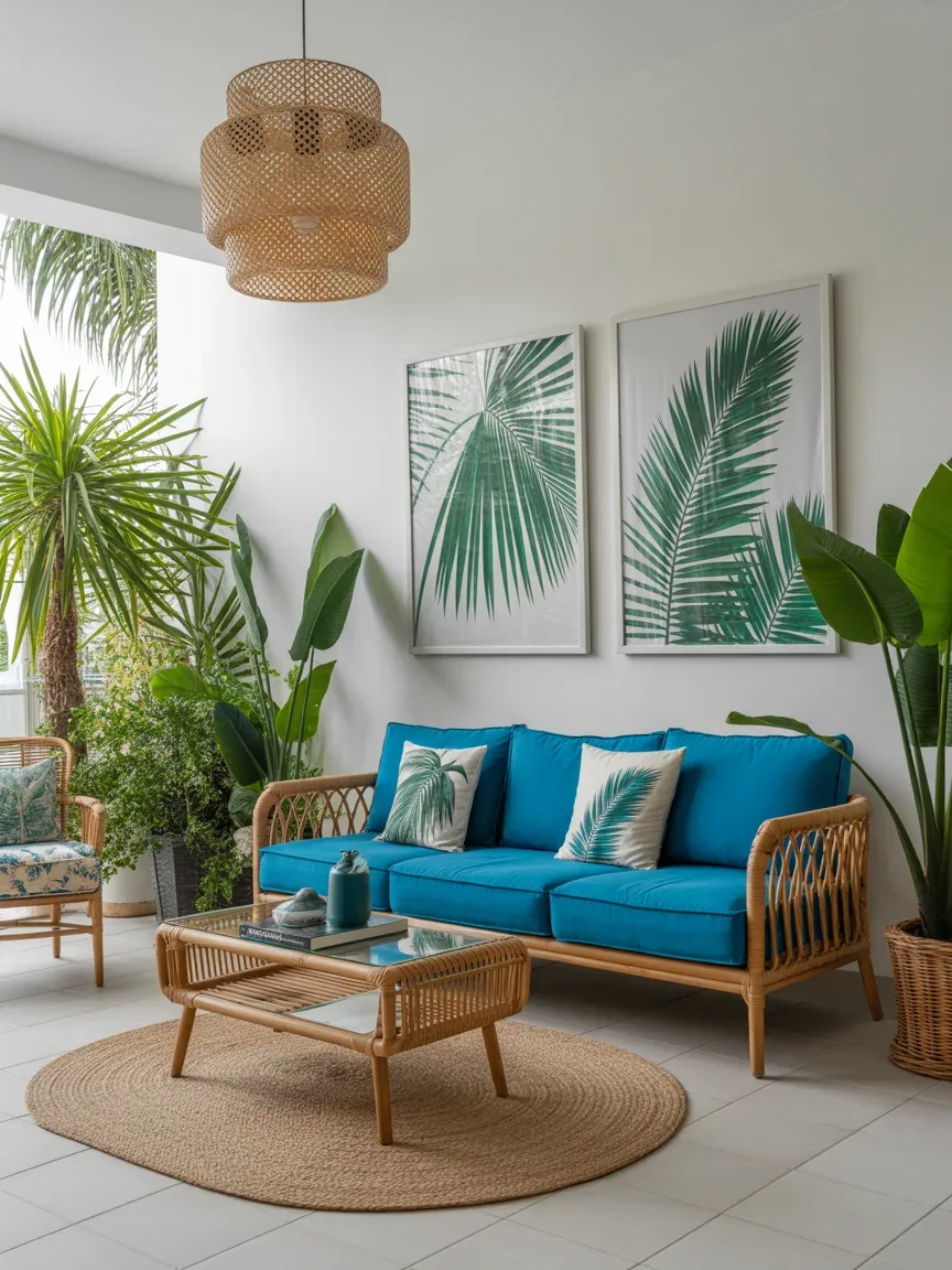 18. Tropical Vibes With Bright Blue and Green 18. Tropical Vibes With Bright Blue and Green