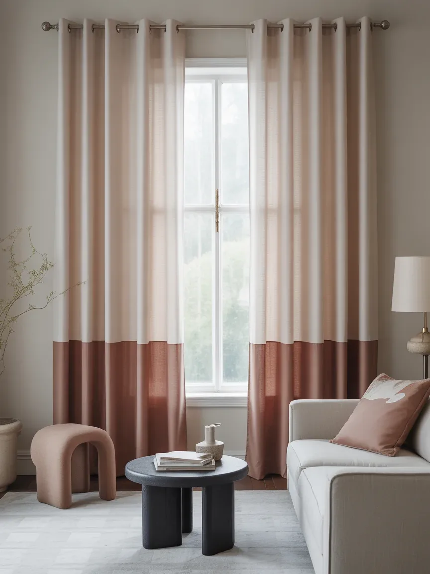 8. Two-Tone Curtain Panels 8. Two-Tone Curtain Panels