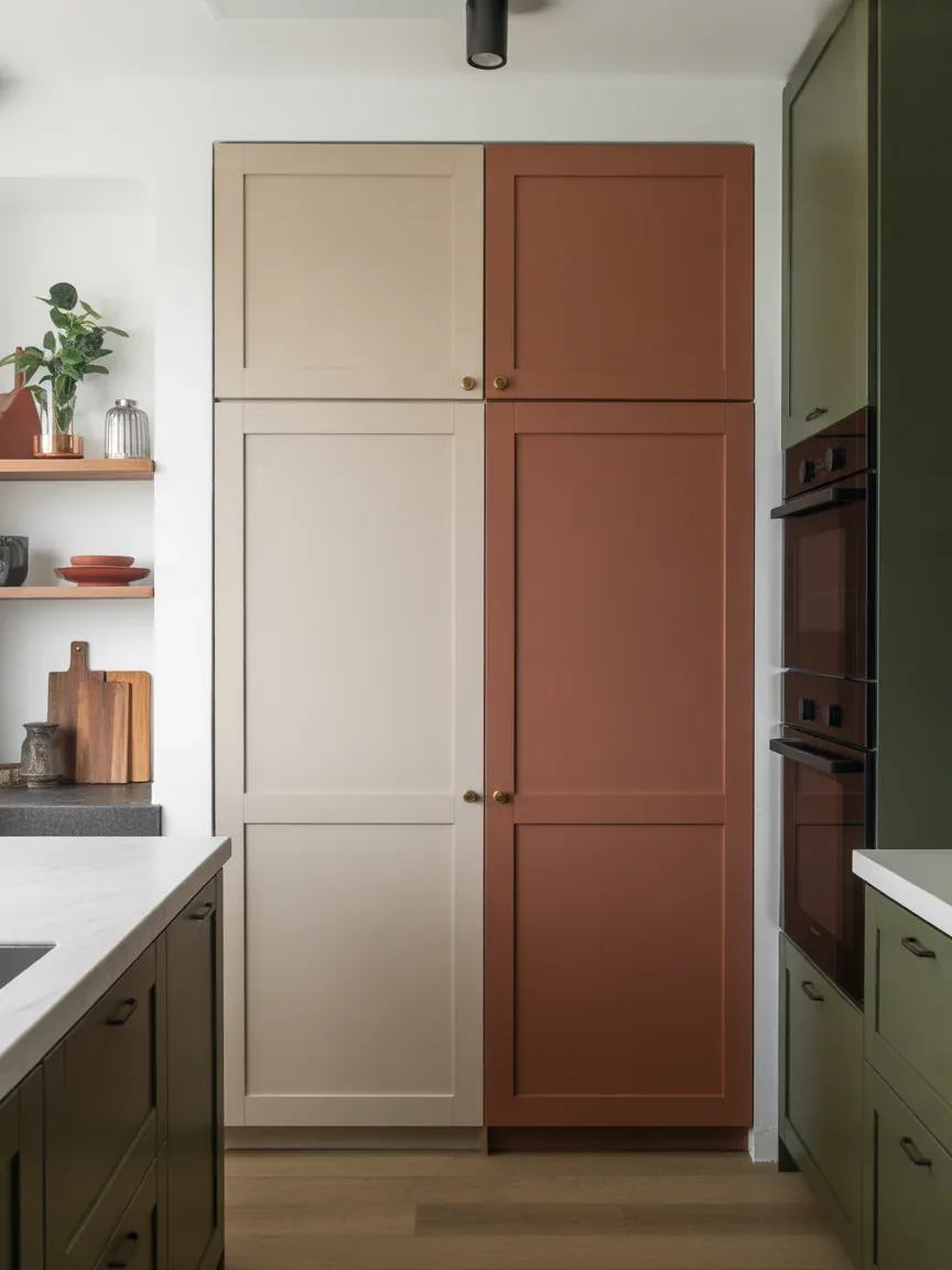 18. Two-Tone Paneled Pantry Door 18. Two-Tone Paneled Pantry Door