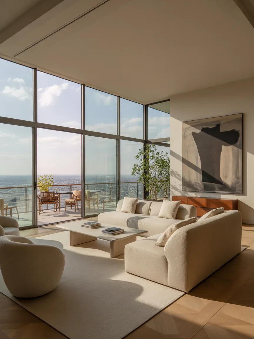 24. Ultra-Luxe Penthouse-Style Open Living Space 24. Ultra-Luxe Penthouse-Style Open Living Space