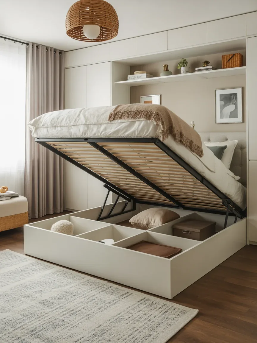 15. Under-Bed Storage Cozy Setup 15. Under-Bed Storage Cozy Setup