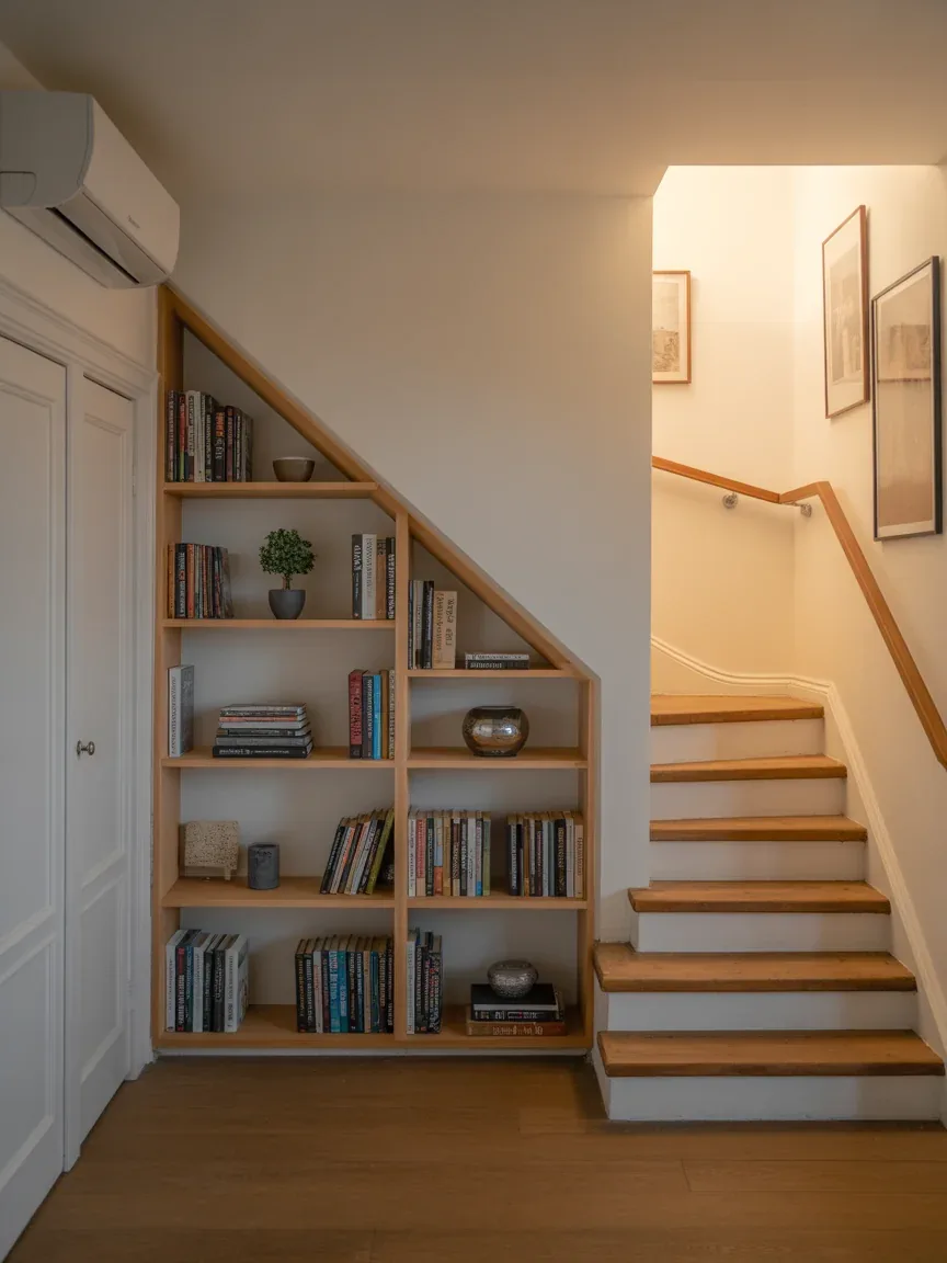 19. Under-Stair Built-In Bookshelves 19. Under-Stair Built-In Bookshelves