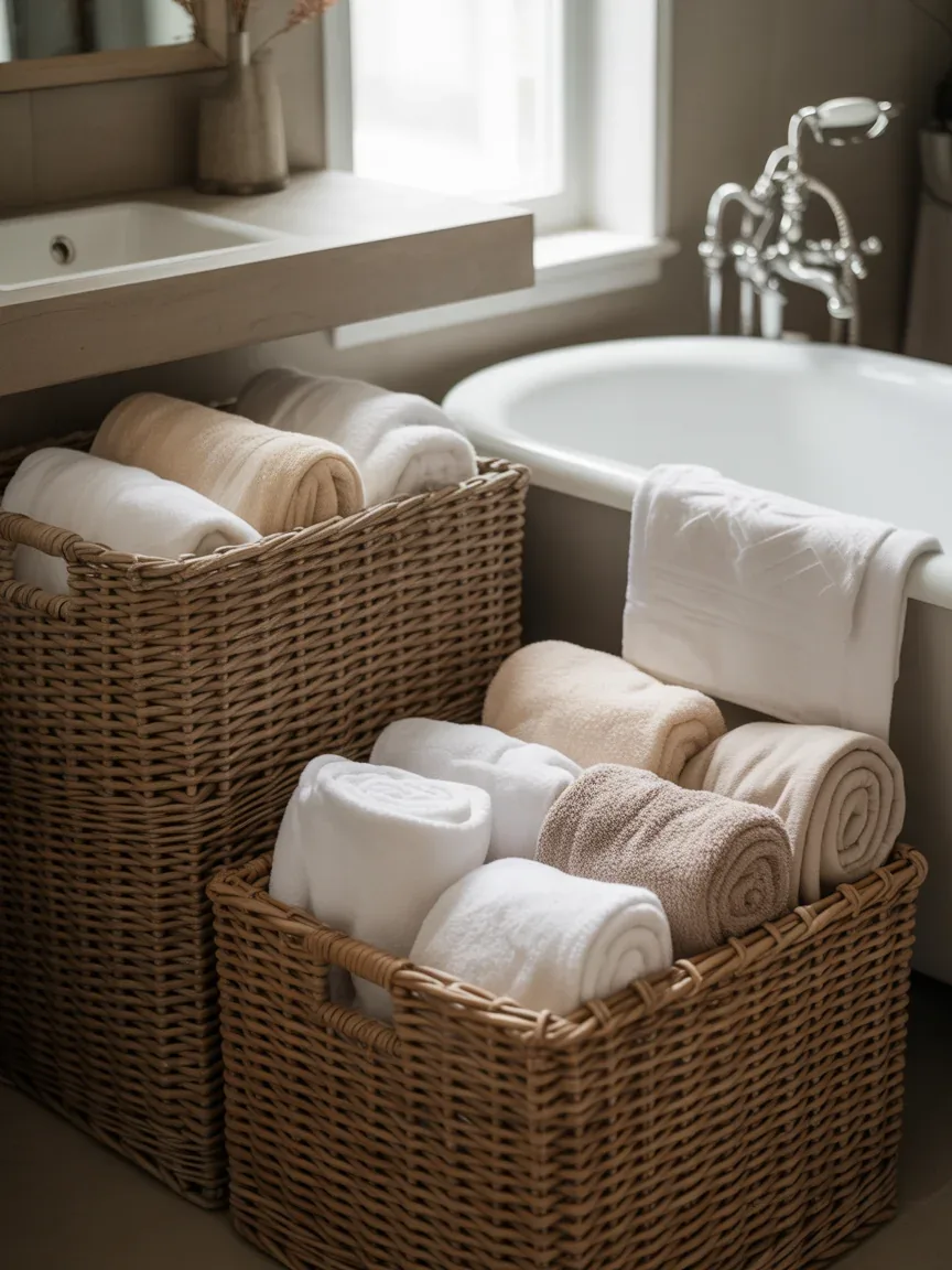 Use Decorative Baskets for Effortless Organization Use Decorative Baskets for Effortless Organization