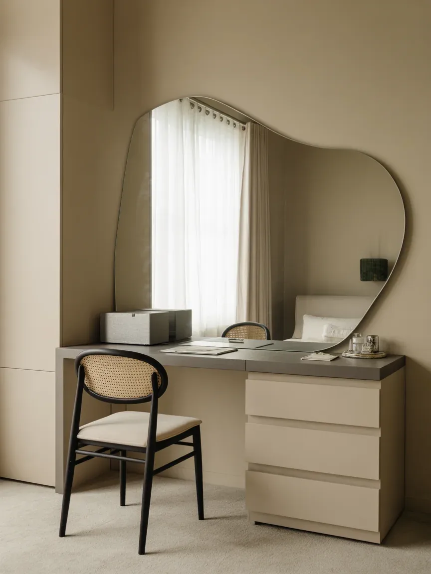 13. Vanity With Statement Mirror Wall 13. Vanity With Statement Mirror Wall