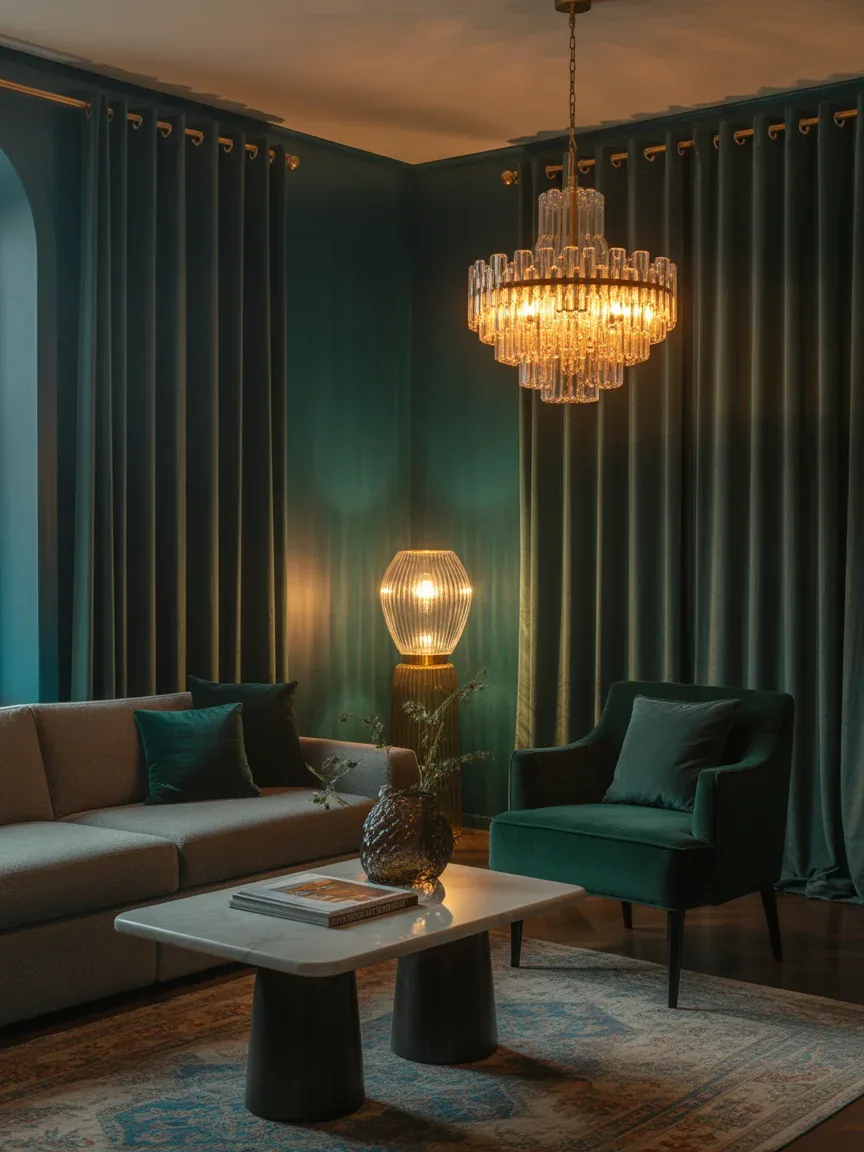 2. Velvet Drama With Jewel-Toned Panels 2. Velvet Drama With Jewel-Toned Panels