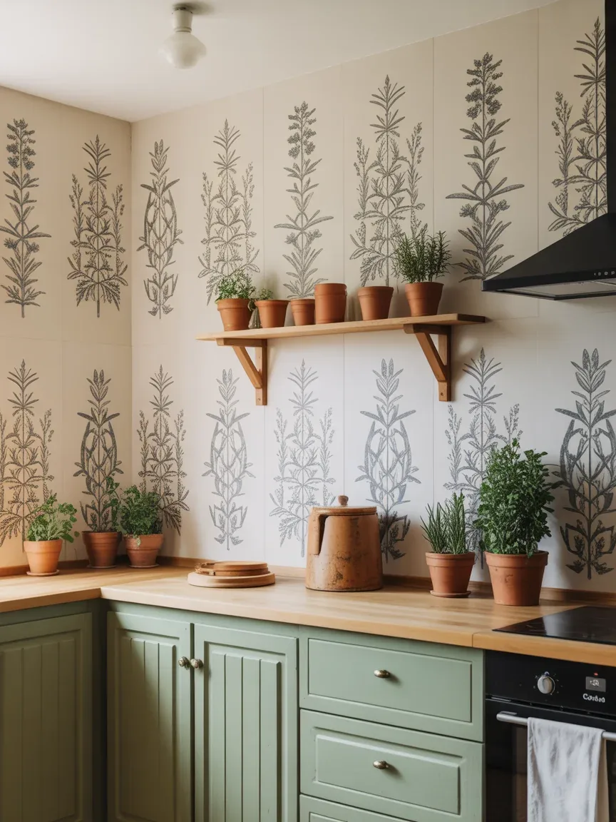 4. Vintage Botanical Herb Garden Kitchen 4. Vintage Botanical Herb Garden Kitchen