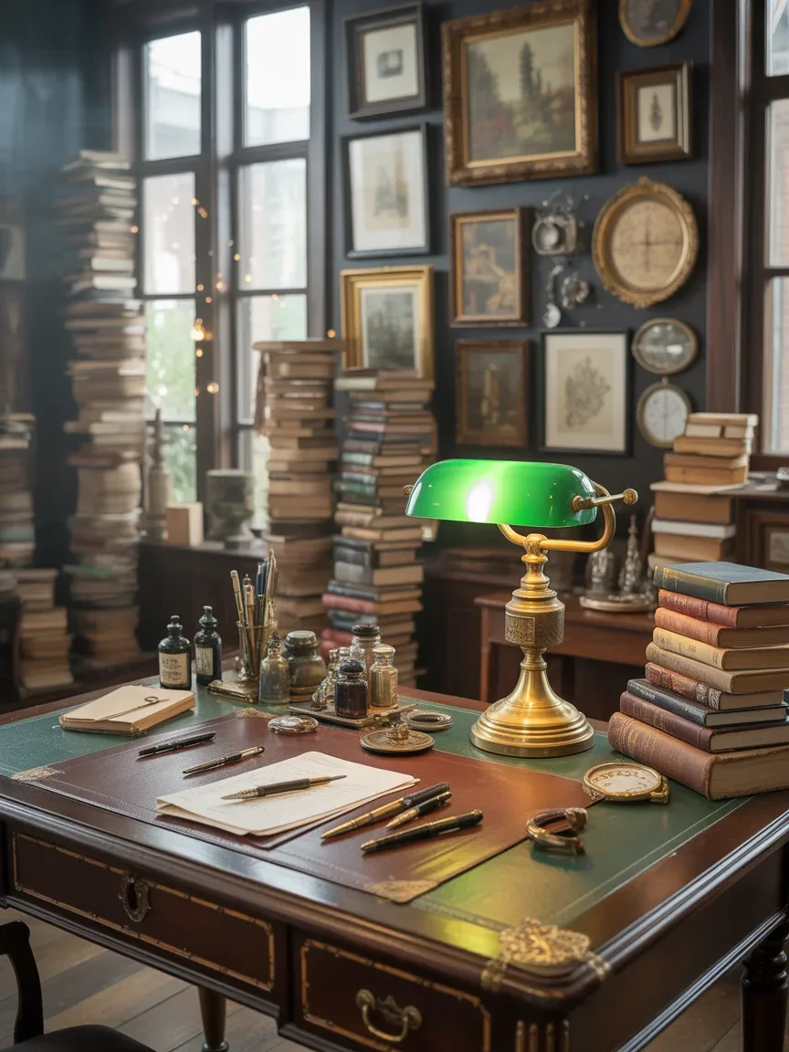 4. Vintage Eclectic Writer’s Nook 4. Vintage Eclectic Writer’s Nook