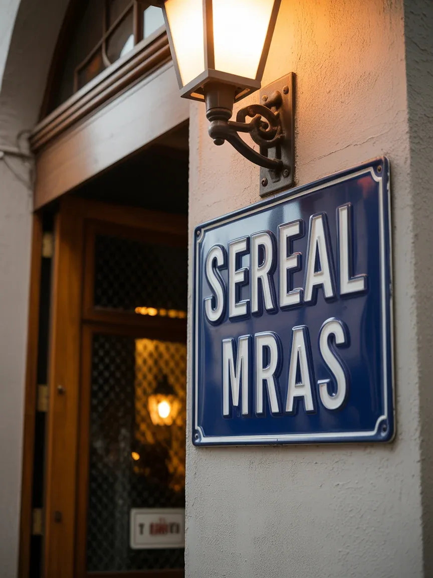13. Vintage Enamel Street Sign Style 13. Vintage Enamel Street Sign Style