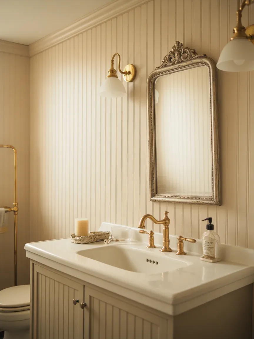 3. Vintage Farmhouse With Beadboard and Brass Touches 3. Vintage Farmhouse With Beadboard and Brass Touches